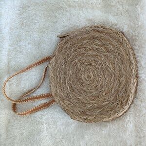 Large Circle Woven Tote